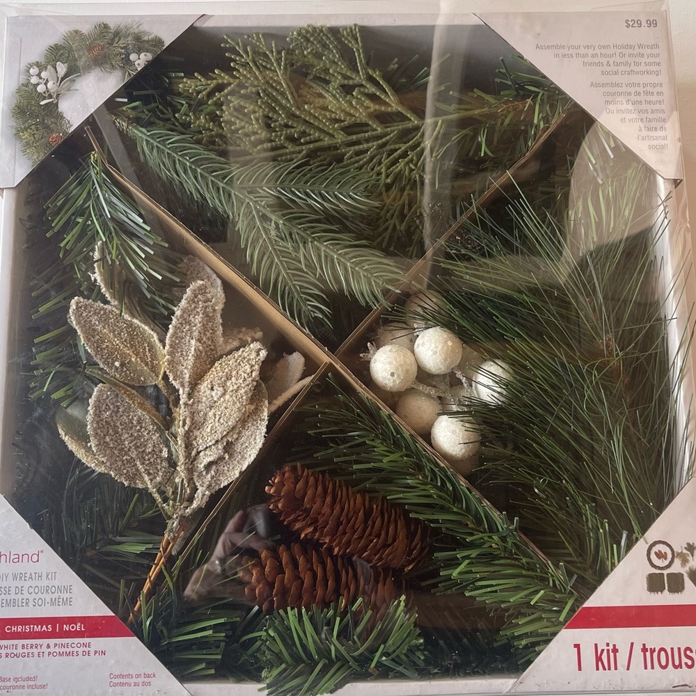 Ashland Holiday Wreath Kit with Green and Brown Accents